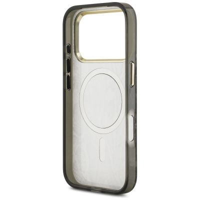 7. Guess MagSafe-Hülle mit Pythonmuster für iPhone 17 Pro Max – Braun