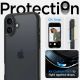 12. Spigen Ultra Hybrid-Hülle für iPhone 16 – mattschwarz