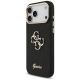2. Guess Fixed Glitter Big 4G Metal Frame Hülle für iPhone 17 Pro Max - Schwarz