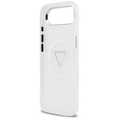 7. Guess IML Gradient Triangle Logo MagSafe Hülle für iPhone Air - Transparent