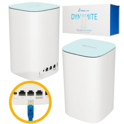 3. Extralink Dynamite C31 AC3000 Mesh-Netzwerk-Erweiterungsmodul, MU-MIMO, WLAN-Mesh-System für Zuhause