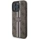 2. Guess 4G Printed Stripes MagSafe-Hülle für iPhone 16 Pro Max – braun