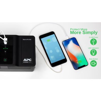 7. APC Notstromaggregate 850 VA 230 V USB/Typ-C und Ladeanschlüsse