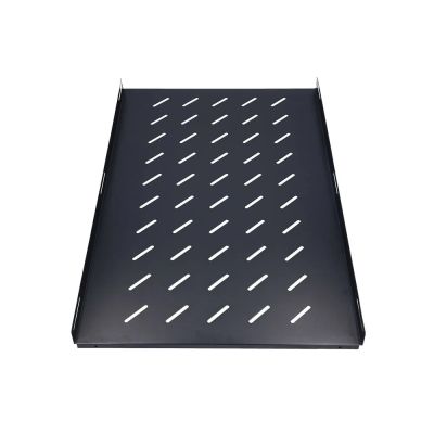 Extralink 1HE 750 mm Schwarz | Ablage | 19", 752 x 472 mm, Punktmontage, für 1000 mm tiefe Schränke