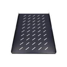 Extralink 1HE 750 mm Schwarz | Ablage | 19", 752 x 472 mm, Punktmontage, für 1000 mm tiefe Schränke