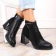 10. D&A S.Barski Premium Collection W OLI238 schwarze isolierte Stiefeletten mit dekorativem Absatz