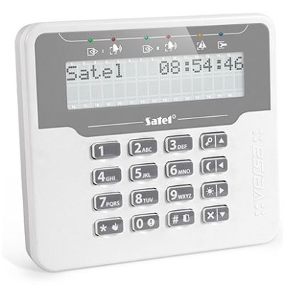 Satel VERSA-LCDM-WH Zutrittskontrollsystem, Grau, Weiß