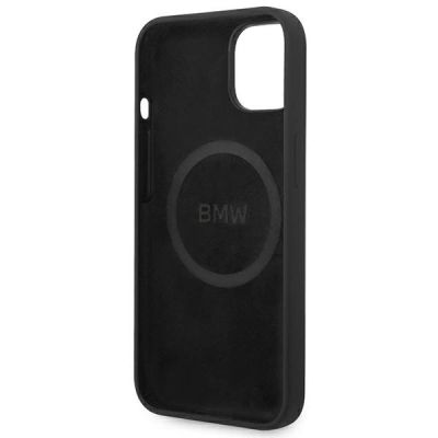8. Hülle BMW BMHMP14MSLBLBK iPhone 14 Plus 6.7 "schwarz / schwarz Hardcase Silikon Signature Logo Magsafe