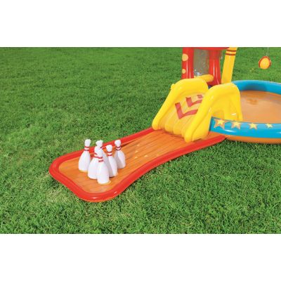 22. Bestway 53068 Aufblasbarer Spielplatz 435x213x117cm