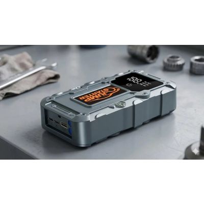 7. Extralink Jump 34 Starthilfegerät | Starthilfegerät für Autos | 3 LEDs, Taschenlampe, LCD-Display