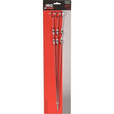 8. Spieße für Schaschlik, 3 Stück, Länge 45 cm