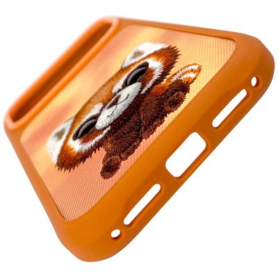 2. Nimmy Big Eyed Pet 2.0 Waschbär-Hülle für iPhone 17 Pro Max – Orange