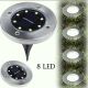 7. Solarlampe mit 8 SMD-LEDs zur Erdung, 4er-Set
