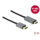 2. DeLOCK Active DisplayPort 1.4 auf HDMI Kabel 4K 60 Hz (HDR), 2 m