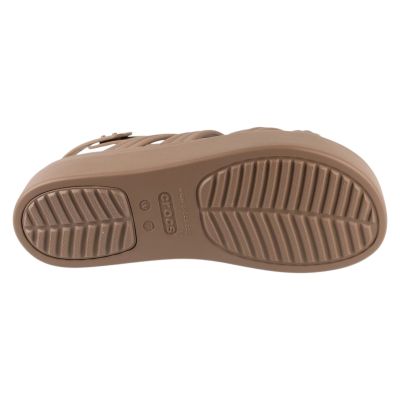 4. Crocs Brooklyn Knot Low Wedge Sandal 212864-2Q9 Braun 36/37
