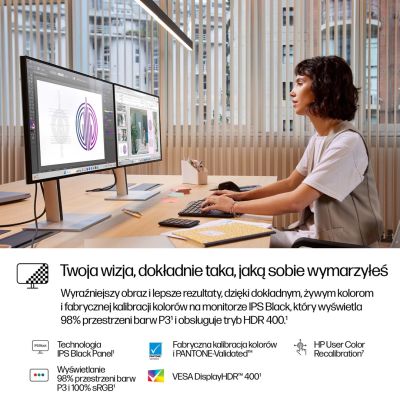 9. HP 27-Zoll Pro Monitor Serie 7 QHD Thunderbolt 4 – 727pu