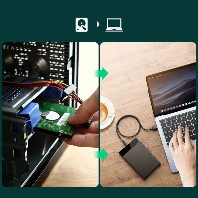 3. Ugreen Adaptergehäuse für SATA 2,5'' 6TB Laufwerk USB-C 3.0 schwarz (US221)