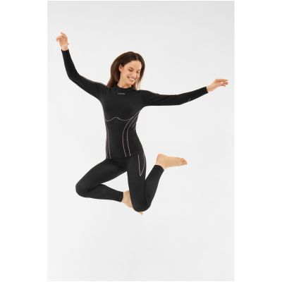 9. Damen-Thermounterwäsche Viking Base Layer Etna 2.0 Set – black/purple Größe: S