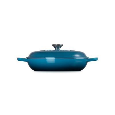3. Le Creuset 21180306422430 gusseiserner Topf, 30 cm grün