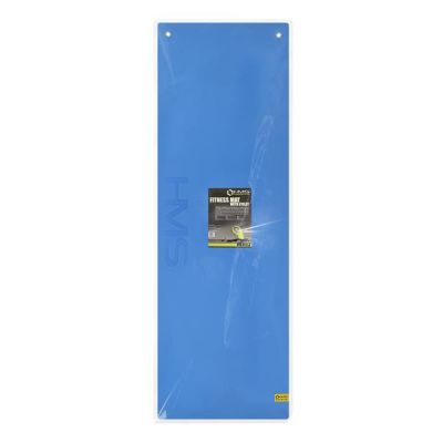 3. HMS Premium MFK03 blau-schwarze Club-Fitnessmatte mit Löchern