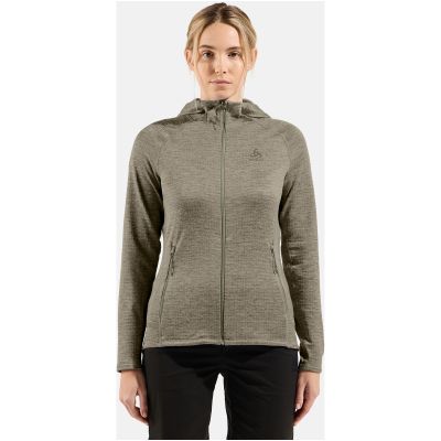 6. Damen-Fleecejacke ODLO TENCIA Mid Layer Hoody Full Zip, beige