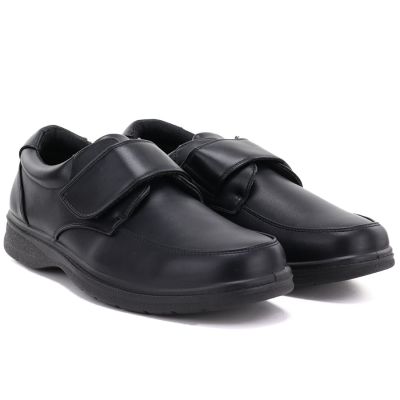 4. Schwarze Herrenschuhe mit Klettverschluss Vanhorn Z26-TO90404