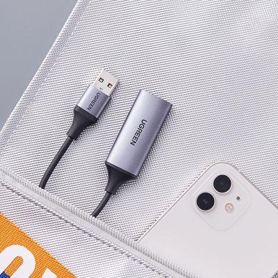 7. Ugreen CM489 40189 HDMI (Buchse) - USB-A / USB-C (Stecker) Aufnahmekarte - Grau