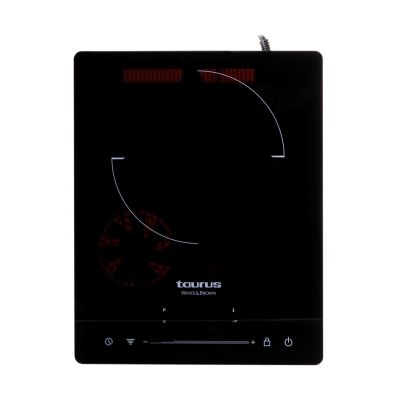 4. Taurus Darkfire Induktionskochfeld | 2000 W | 3-Stunden-Timer | Touch-Bedienung | Schwarz