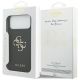 8. Guess Grained Big 4G & Classic Logo Hülle für iPhone 17 Pro Max - Schwarz