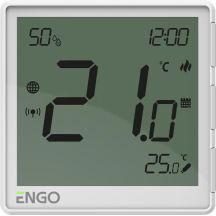 ENGO Controls EONE-230W Temperaturregler, 230 V, weiß, Internet, Unterputzmontage, ZigBee
