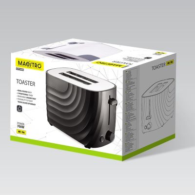 3. 700W MR-706-BLACK MAESTRO Toaster