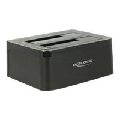 6. DeLOCK 62661 Festplatten-Dockingstation USB 3.2 Gen 1 (3.1 Gen 1) Typ-B Schwarz