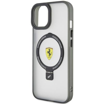 6. Ferrari FEHMP15SUSCAK iPhone 15 6,1" schwarz/schwarz Hardcase Ring Stand 2023 Collection MagSafe