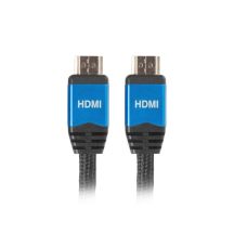 Lanberg Premium CA-HDMI-20CU-0010-BL Kabel (HDMI M - HDMI M; 1 m; schwarz)