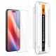 5. Spigen Glas.tR EZ Fit gehärtetes Glas für iPhone 15 / 16 - 2 Stk.