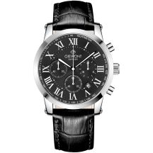 Giewont Herrenuhr Chronograph Saphir Silber Schwarz GW6260-A2
