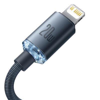 7. Baseus CAJY000201 Lightning – USB-C PD QC-Kabel 20 W 480 Mbit/s 1,2 m – Schwarz