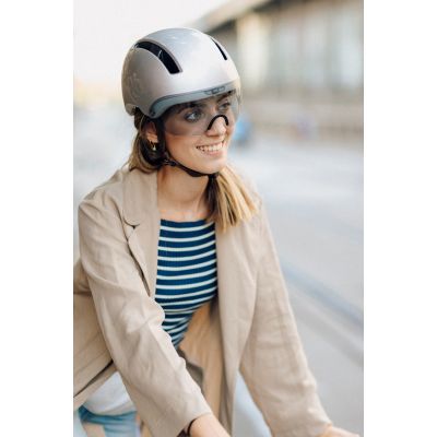 10. HJC CALIDO PLUS Fahrradhelm Silber PERLGRAU SILBER rL