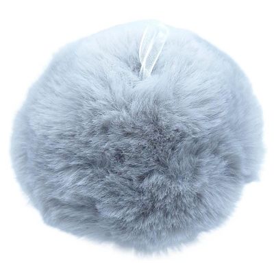 6. Dekorativer Anhänger Pilz 8x12cm Grau