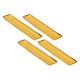 Set mit 4 rechteckigen Concerto Ocra Tabletts – Gelb, 32 x 8 cm