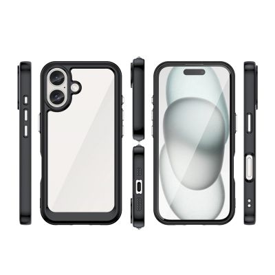 2. Outer Space Case mit Gelrahmen für iPhone 16 – Schwarz