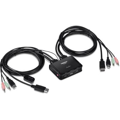 Trendnet TK-220DPI KVM-Switch Schwarz