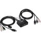 Trendnet TK-220DPI KVM-Switch Schwarz