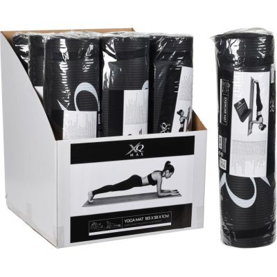 3. Yogamatte NBR Schwarz 10 mm 183 x 58 cm XQMAX