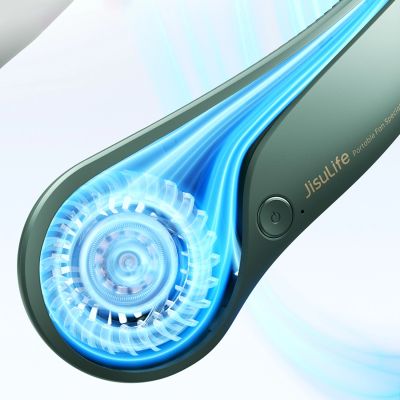 4. Jisulife Nackenventilator Life3, tragbarer USB-Nackenventilator, Grün