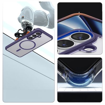 19. Spigen Ultra Hybrid Mag MagSafe Hülle für Samsung Galaxy S26+ - Transparentes Marineblau
