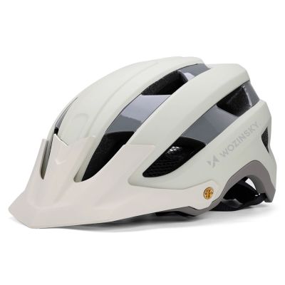 3. Wozinsky MTB-Fahrradhelm mit abnehmbarem Visier, leicht, Größe L – Pastellgrün