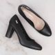 9. Sergio Leone W SK193A schwarze Pumps mit Blockabsatz 