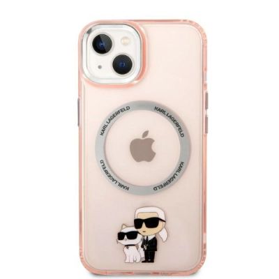 3. Karl Lagerfeld KLHMP14SHNKCIP iPhone 14 6.1" Hardcase pink/pink Iconic Karl&Choupette Magsafe