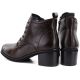 5. Damen-Ankle-Boots aus Leder mit Schnürung, Schokoladenbraun, Vinceza EN27-133107
